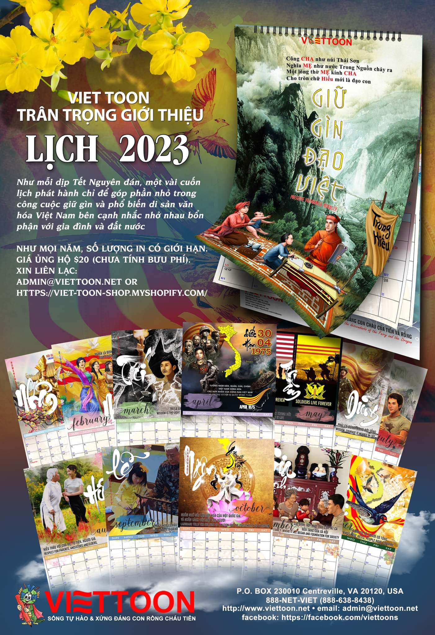 2023 Viet Toon Calendar